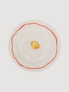 Handbeschilderd ontbijtbord Oeuf