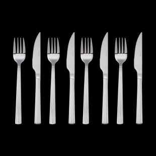 Aida Groovy bestekset 8-delig Roestvrij staal