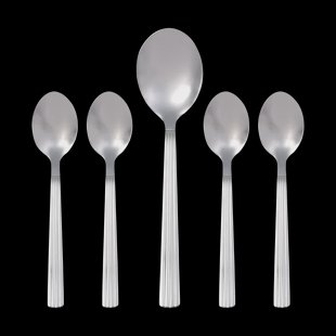 Aida Groovy bestekset 5-delig Roestvrij staal