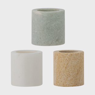 Bloomingville Kokui potje 3-delig Marmer