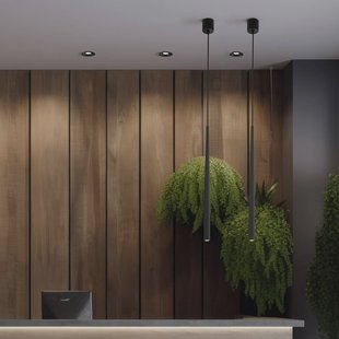 TK Lighting Hanglamp Piano, zwart, Ø 2,5 cm, staal/kunststof