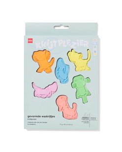HEMA Takkie en Siepie gevormde waskrijtjes - 6 stuks