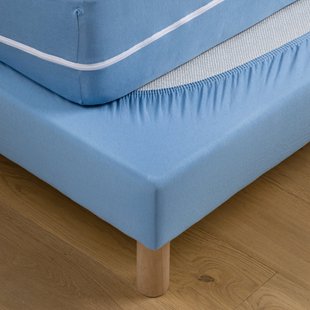 Boxspringhoes, katoenjersey, hoogte omslag 30 cm