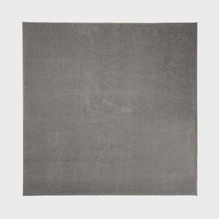 Tapeso Vierkant vloerkleed Fine - lichtgrijs - 100x100 cm