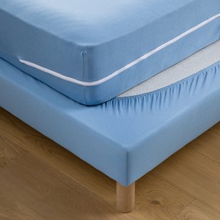 Matrasbeschermhoes in jersey, anti-mijt, hoogte 22 cm