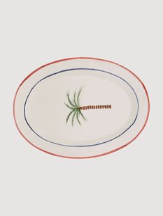 Handbeschilderd serveerplateau Palm Tree