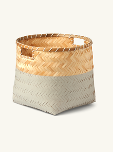 Mand - Bamboe. 35 x 30 cm. - Warm Grey - Søstrene Grene Mand - Bamboe. 35 x 30 cm. - Warm Grey - Søstrene Grene