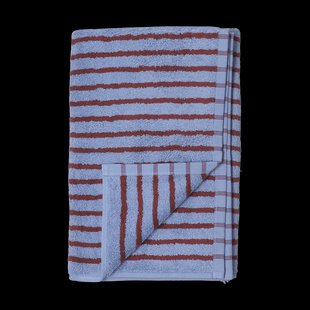 Scandi Living Drift badhanddoek 70x140 cm Blauw-rood