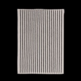 Scandi Living Drift badmat 50x70cm Wit-zwart