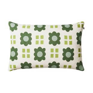 Chhatwal & Jonsson Lalit kussenhoes 40x60 cm Aqua-lime-cactus green
