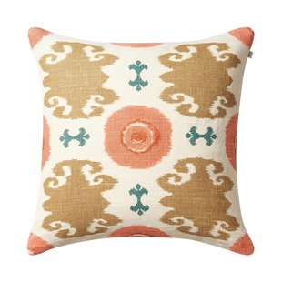 Chhatwal & Jonsson Mahal kussenhoes 50x50 cm Rose-apricot-khaki-heaven blue