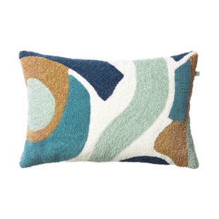 Chhatwal & Jonsson Sanskriti kussenhoes 40x60 cm Heaven blue-offwhite-sand-aqua