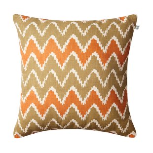 Chhatwal & Jonsson Ikat Bangalore kussen buitenshuis 50x50 cm Beige-apricot orange