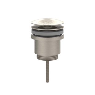 Design Afvoerplug IVY Always Open Geborsteld Nickel PVD