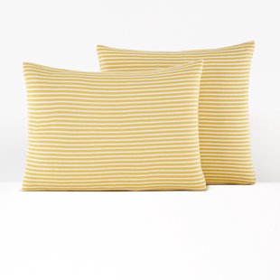 Kussensloop jerseykatoen/modal Dolsi , Geel