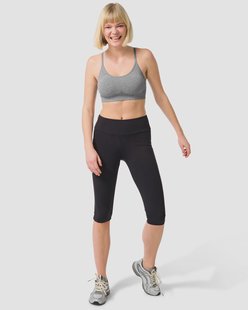 HEMA Dames sportlegging capri zwart (zwart)