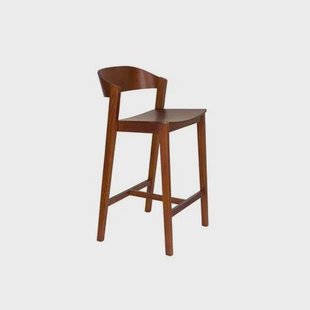 Housecraft Living Wooz Barkruk 65 cm Eikenhout Walnoot bruin