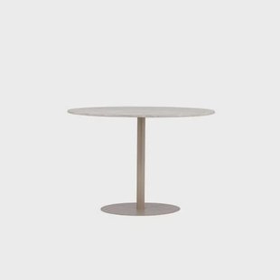 Svea - Zuna ronde eettafel - ø110 cm - marmerlook - beige