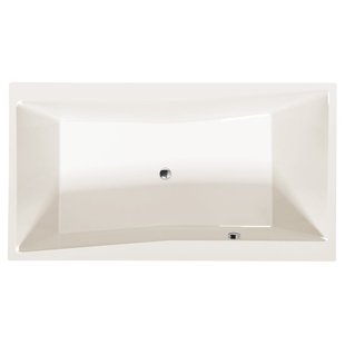 Rechthoekig Ligbad Sapho Quest 180x100x49 cm Gebroken Wit