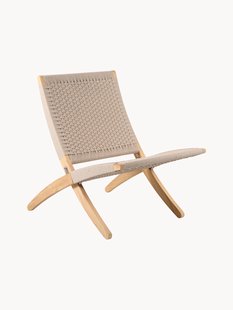 Inklapbare tuinstoel MH501 Cuba met handgeweven zit- en rugleuning