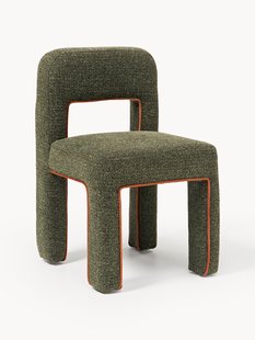 Boucl&eacute; gestoffeerde stoel Ana