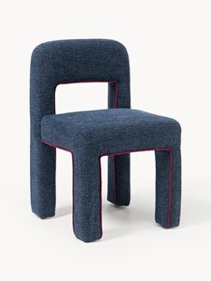 Boucl&eacute; gestoffeerde stoel Ana