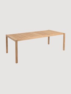 Tuintafel AH901 van teakhout, 203 x 100 cm