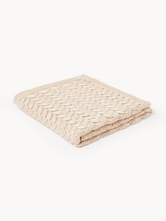 Gebreide plaid Vera van katoen