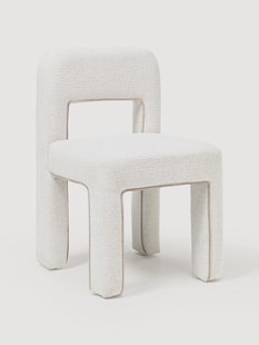 Boucl&eacute; gestoffeerde stoel Ana