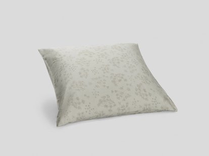 Yumeko Kussensloop katoen satijn natural bloom 65x65 100% biologisch katoen, satijn geweven
