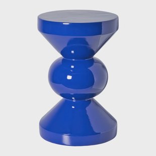 Bijzettafel diabolo - blauw - ø33x50 cm