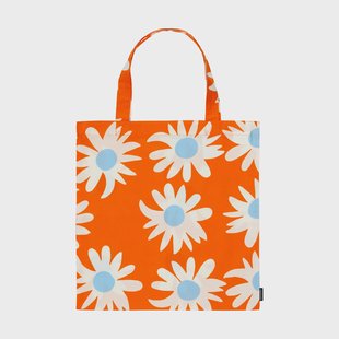 Marimekko Rakastaa ei rakasta tas 44x43 cm Orange-Off-white-light blue