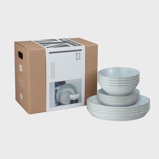 Denby Kiln blue serviesset 12 delen