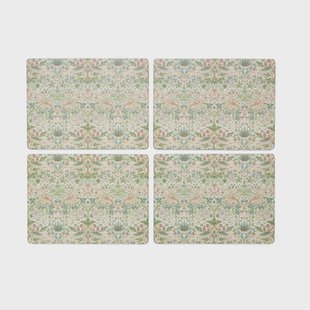Pimpernel Strawberry Thief placemat 30x40 cm 4-pack Green