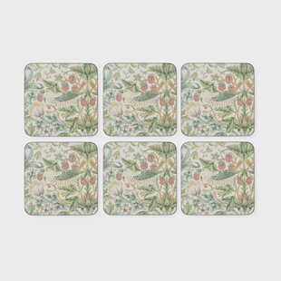 Pimpernel Aarbeidendief onderzetter 6 pack Green