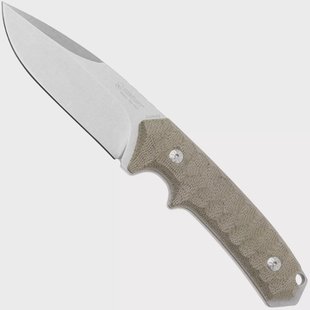 Mercury Ranger 923-23-3VCVC Stonewashed Sleipner, Natural Canvas Micarta, bushcraftmes