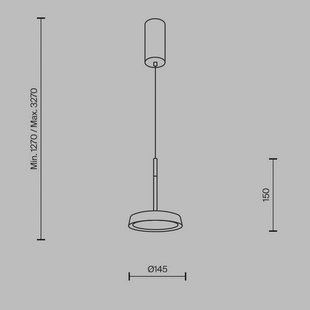 Maytoni LED hanglamp El, Ø 15,3 cm, goud, aluminium