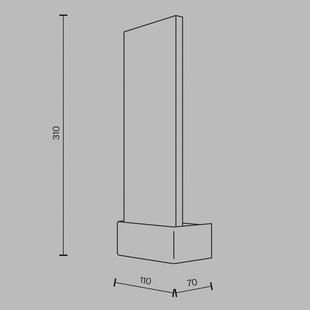 Maytoni LED wandlamp Sierlijk, chroom/helder, hoogte 31 cm, glas