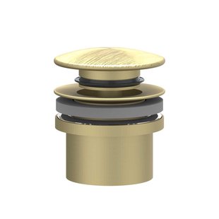 Design Afvoerplug IVY Stop&Go Geborsteld Mat Goud PVD