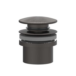 Design Afvoerplug IVY Stop&Go Geborsteld Carbon Black PVD