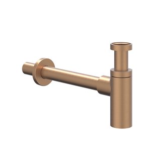 Design Sifon IVY Hoog Model Geborsteld Mat Koper PVD