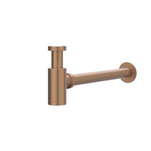 Design Sifon IVY Geborsteld Mat Koper PVD