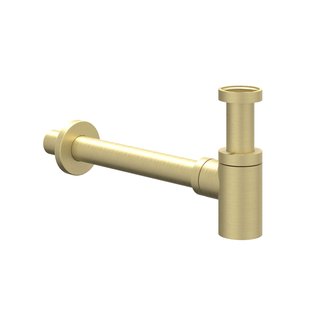 Design Sifon IVY Laag Model Geborsteld Mat Goud PVD