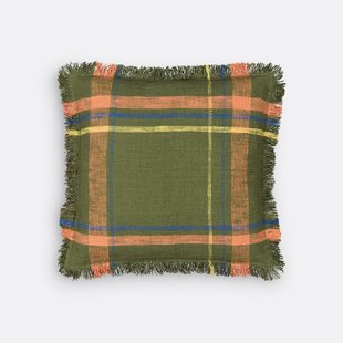 Kussenhoes met ruiten, in katoen, Kalen