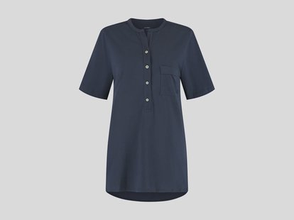 Yumeko Pyjama t-shirt dames jersey midnight blue M 100% regeneratief biologisch katoen, jersey katoen (gebreid) Yumeko Pyjama t-shirt dames jersey midnight blue M 100% regeneratief biologisch katoen, jersey katoen (gebreid)