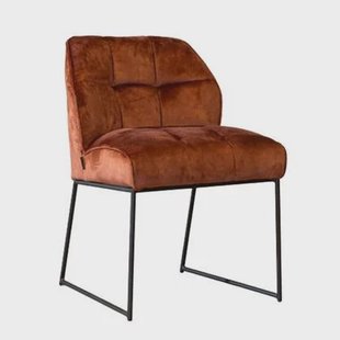 Bronx71 Velvet eetkamerstoel Janna koper