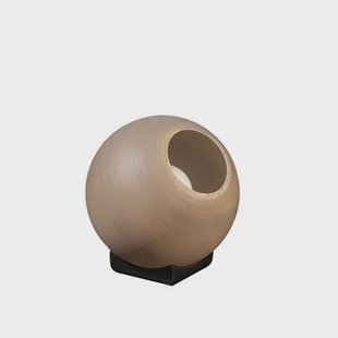 ETH Orb tafellamp 1x E27 Taupe|grijs glas 25cm | zwart ETH Orb tafellamp 1x E27 Taupe|grijs glas 25cm | zwart