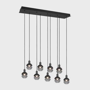 Trio Leuchten Mela - Hanglamp - Zwart - 9 bollen