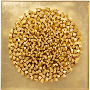 Wanddecoratie XL Mikado goud 120x120cm Kare Design