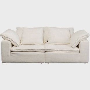 Sofa Carole 3-Zits creme Kare Design